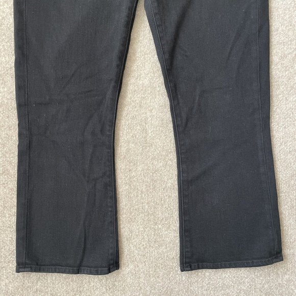 L'Agence Jeans Womens 27 Black Cropped Bootcut Stretch Denim Pants Designer - Picture 3 of 11